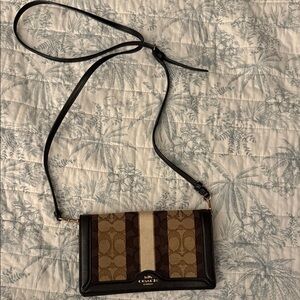 Coach Black and Brown Crossbody Bag